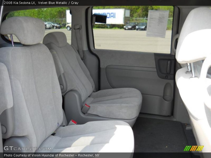 Velvet Blue Metallic / Gray 2008 Kia Sedona LX