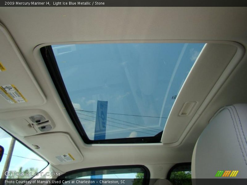 Light Ice Blue Metallic / Stone 2009 Mercury Mariner I4