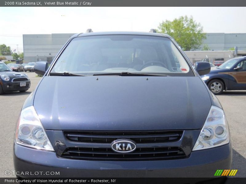 Velvet Blue Metallic / Gray 2008 Kia Sedona LX