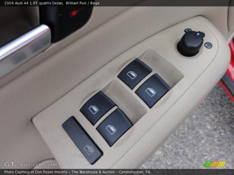 Brilliant Red / Beige 2004 Audi A4 1.8T quattro Sedan