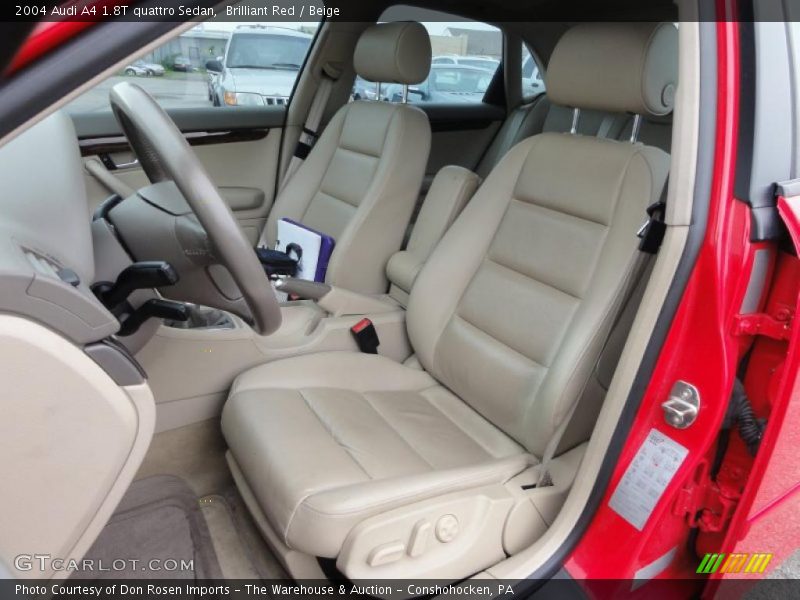  2004 A4 1.8T quattro Sedan Beige Interior