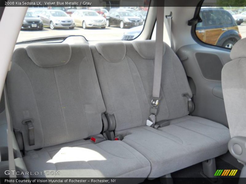 Velvet Blue Metallic / Gray 2008 Kia Sedona LX