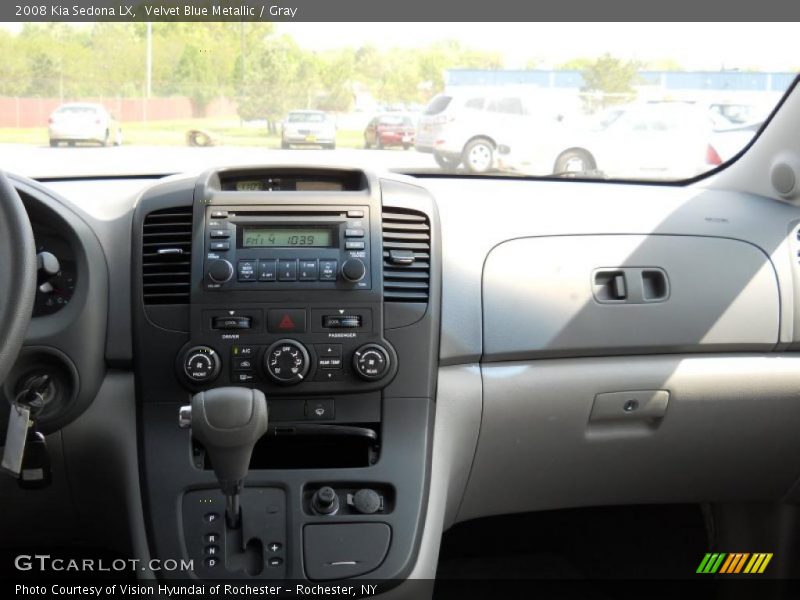 Velvet Blue Metallic / Gray 2008 Kia Sedona LX