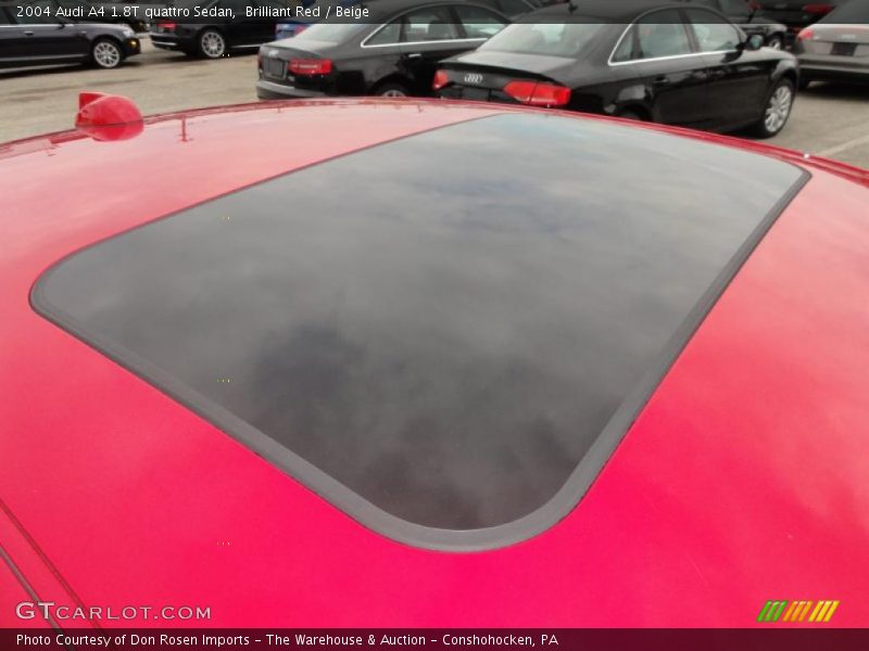 Sunroof of 2004 A4 1.8T quattro Sedan