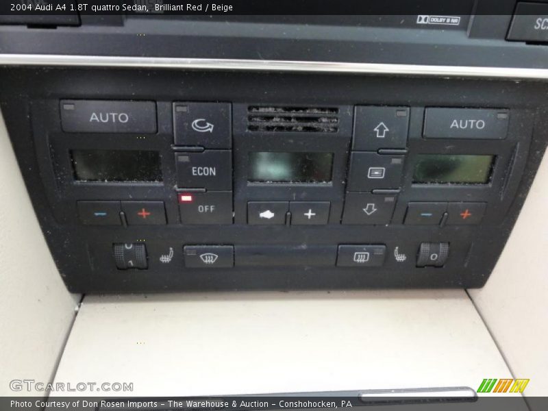 Brilliant Red / Beige 2004 Audi A4 1.8T quattro Sedan