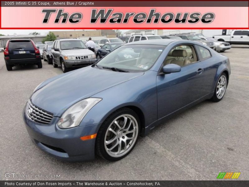 Athens Blue / Graphite 2005 Infiniti G 35 Coupe