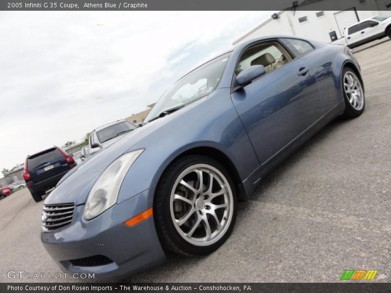 Athens Blue / Graphite 2005 Infiniti G 35 Coupe