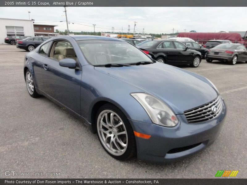 Athens Blue / Graphite 2005 Infiniti G 35 Coupe