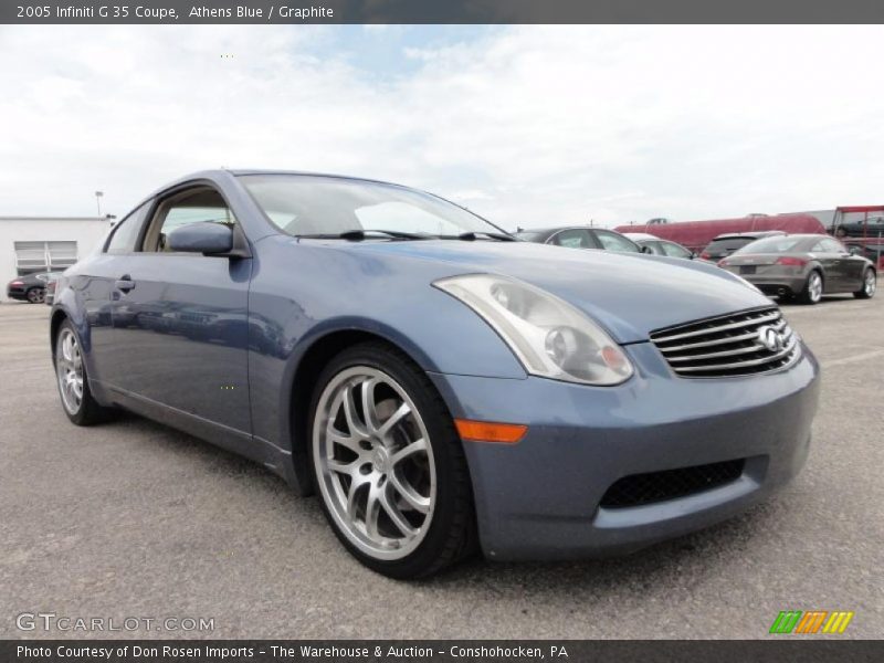 Athens Blue / Graphite 2005 Infiniti G 35 Coupe