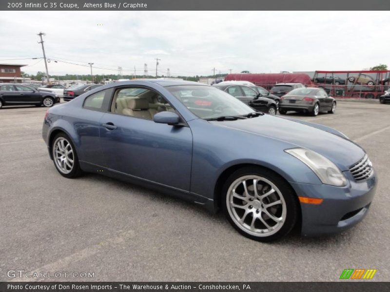 Athens Blue / Graphite 2005 Infiniti G 35 Coupe