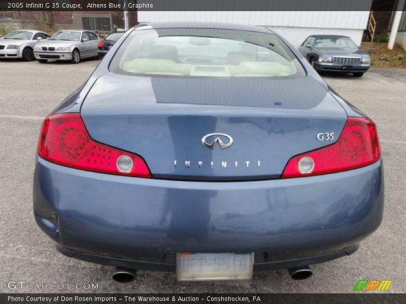 Athens Blue / Graphite 2005 Infiniti G 35 Coupe