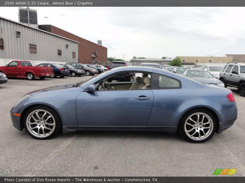 Athens Blue / Graphite 2005 Infiniti G 35 Coupe