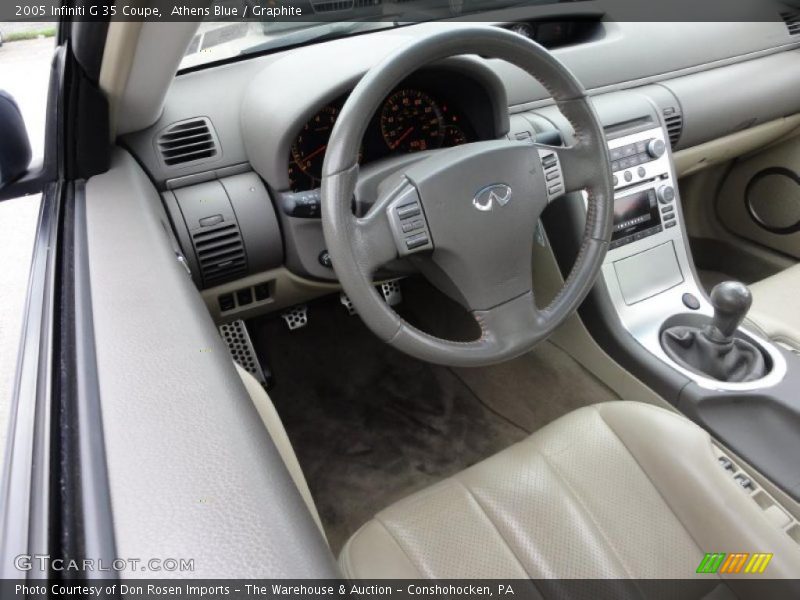 Athens Blue / Graphite 2005 Infiniti G 35 Coupe
