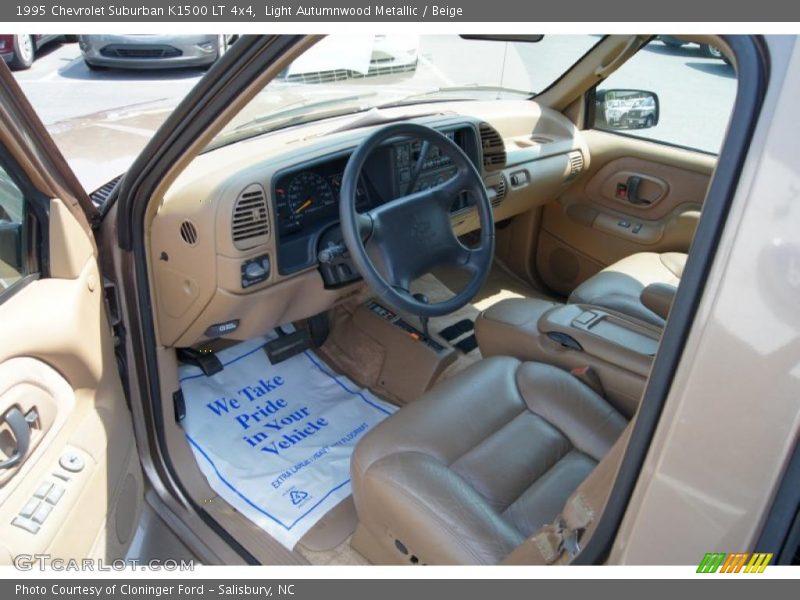  1995 Suburban K1500 LT 4x4 Beige Interior