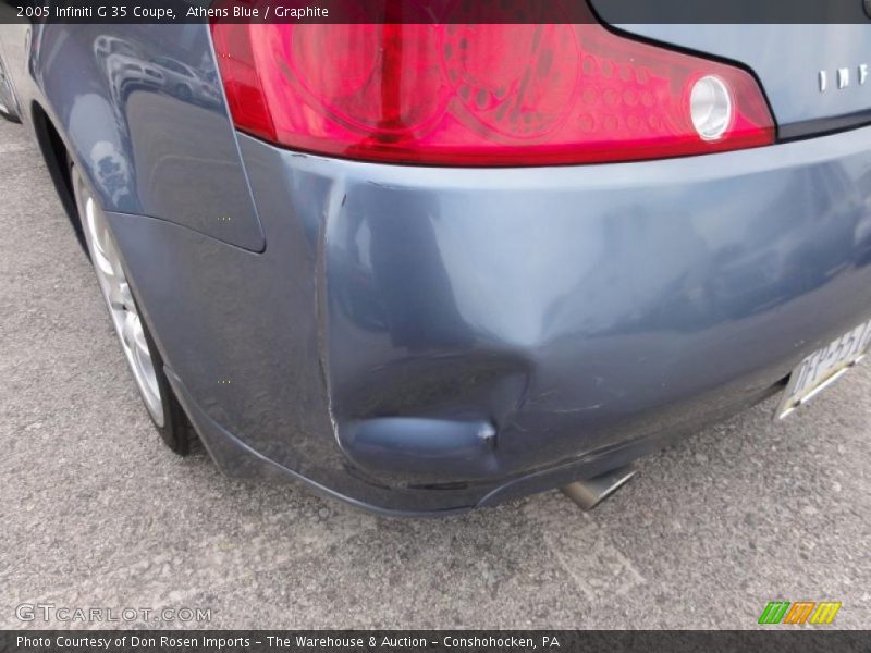 Athens Blue / Graphite 2005 Infiniti G 35 Coupe