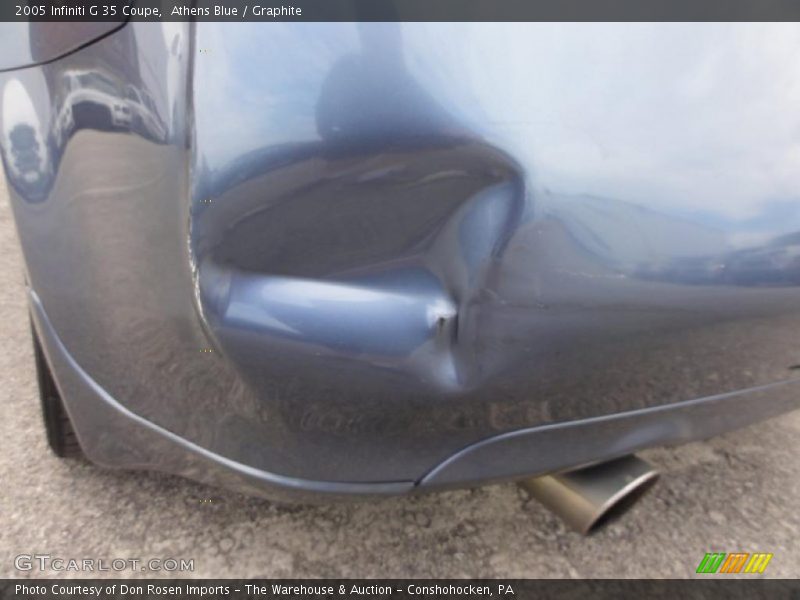 Athens Blue / Graphite 2005 Infiniti G 35 Coupe