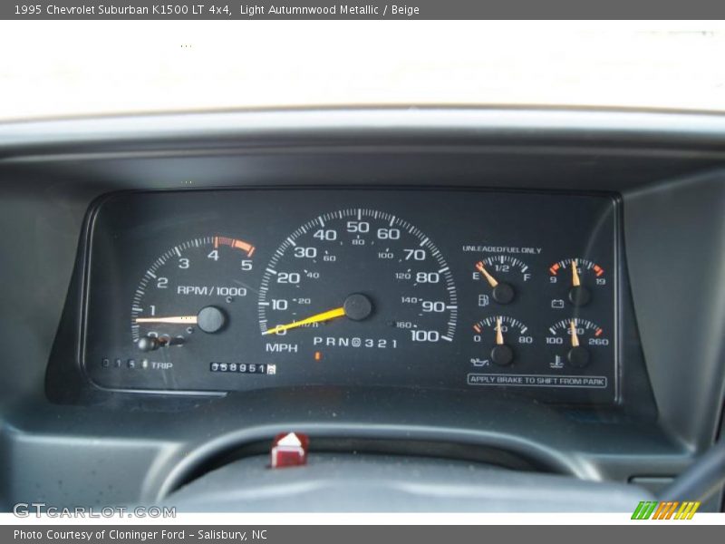  1995 Suburban K1500 LT 4x4 K1500 LT 4x4 Gauges