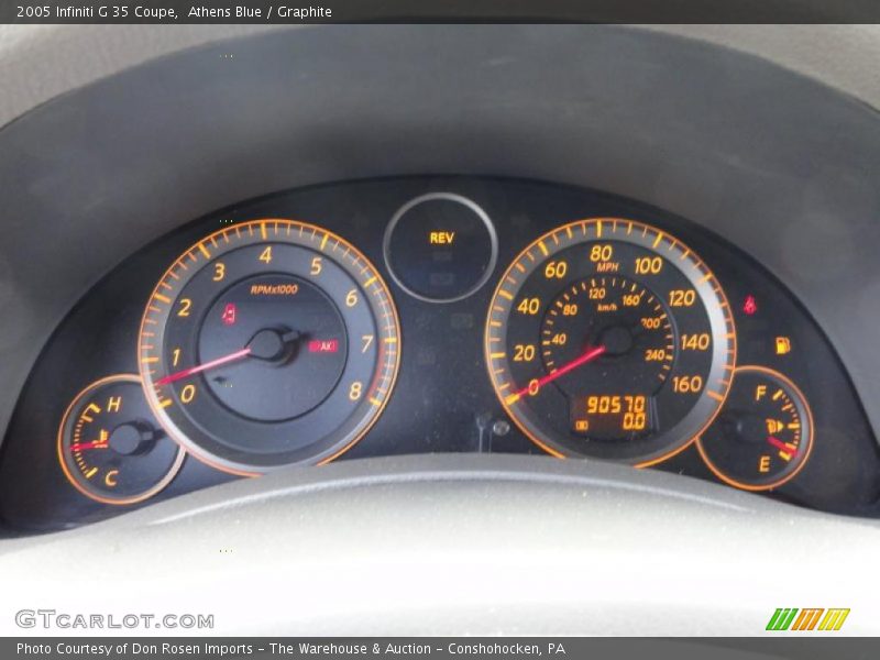 Athens Blue / Graphite 2005 Infiniti G 35 Coupe
