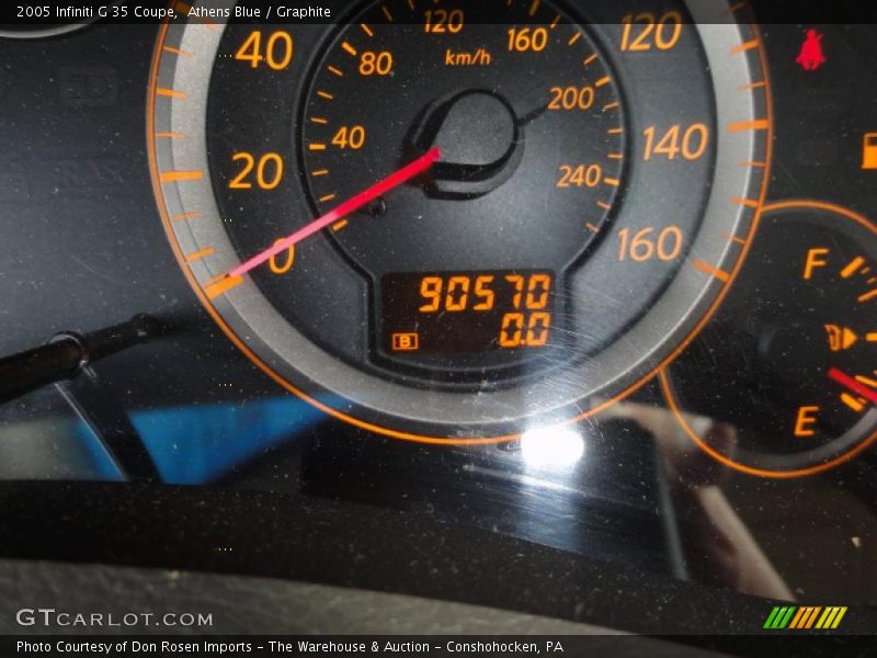 Athens Blue / Graphite 2005 Infiniti G 35 Coupe
