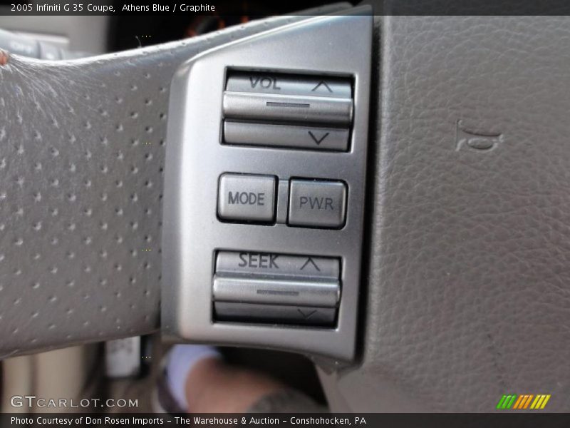 Athens Blue / Graphite 2005 Infiniti G 35 Coupe
