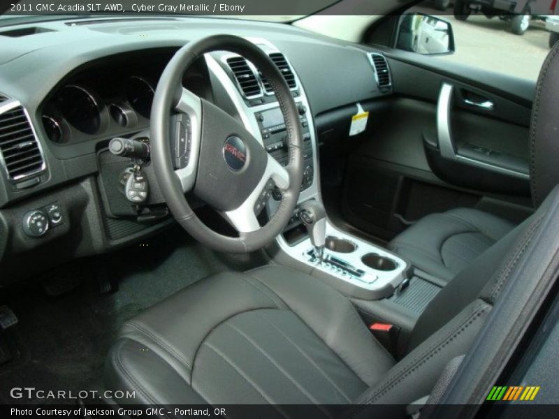 Cyber Gray Metallic / Ebony 2011 GMC Acadia SLT AWD