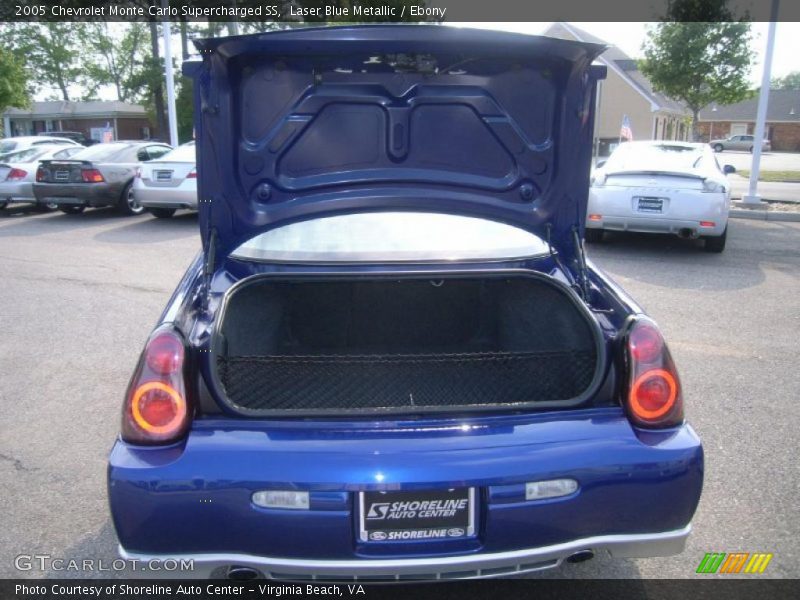 Laser Blue Metallic / Ebony 2005 Chevrolet Monte Carlo Supercharged SS