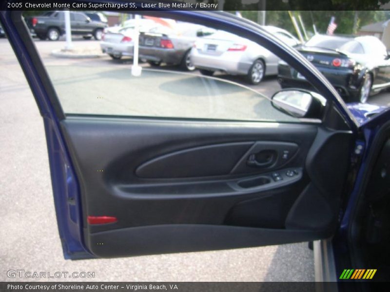 Laser Blue Metallic / Ebony 2005 Chevrolet Monte Carlo Supercharged SS