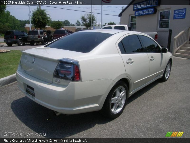 Dover White Pearl / Black 2005 Mitsubishi Galant GTS V6