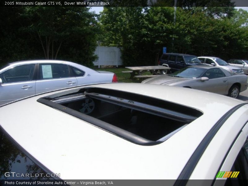 Dover White Pearl / Black 2005 Mitsubishi Galant GTS V6