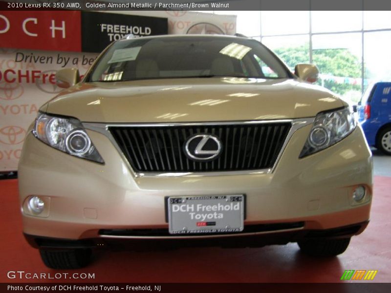 Golden Almond Metallic / Parchment/Brown Walnut 2010 Lexus RX 350 AWD