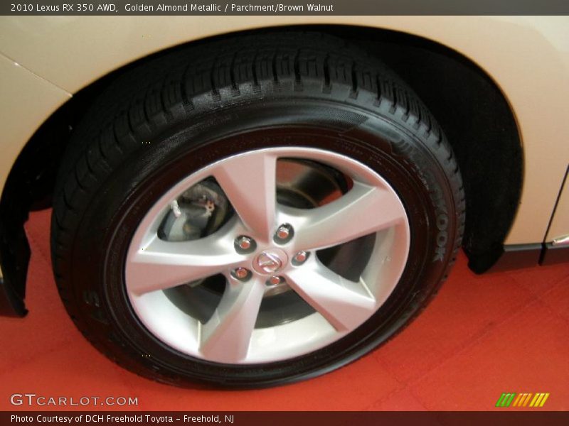 Golden Almond Metallic / Parchment/Brown Walnut 2010 Lexus RX 350 AWD