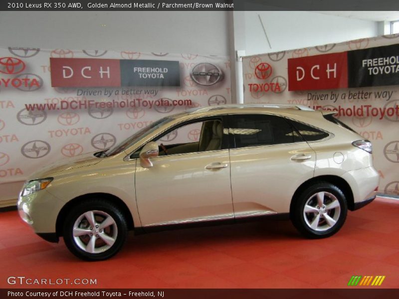 Golden Almond Metallic / Parchment/Brown Walnut 2010 Lexus RX 350 AWD