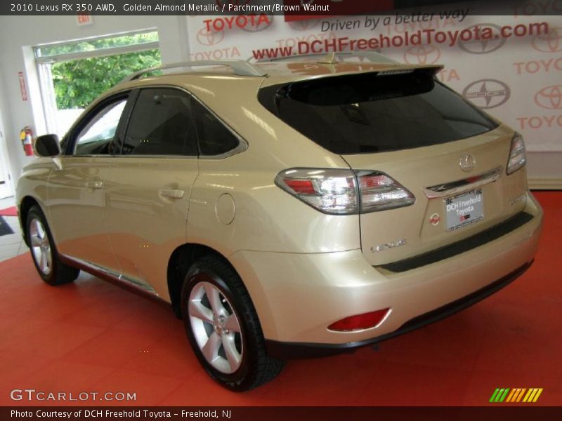 Golden Almond Metallic / Parchment/Brown Walnut 2010 Lexus RX 350 AWD