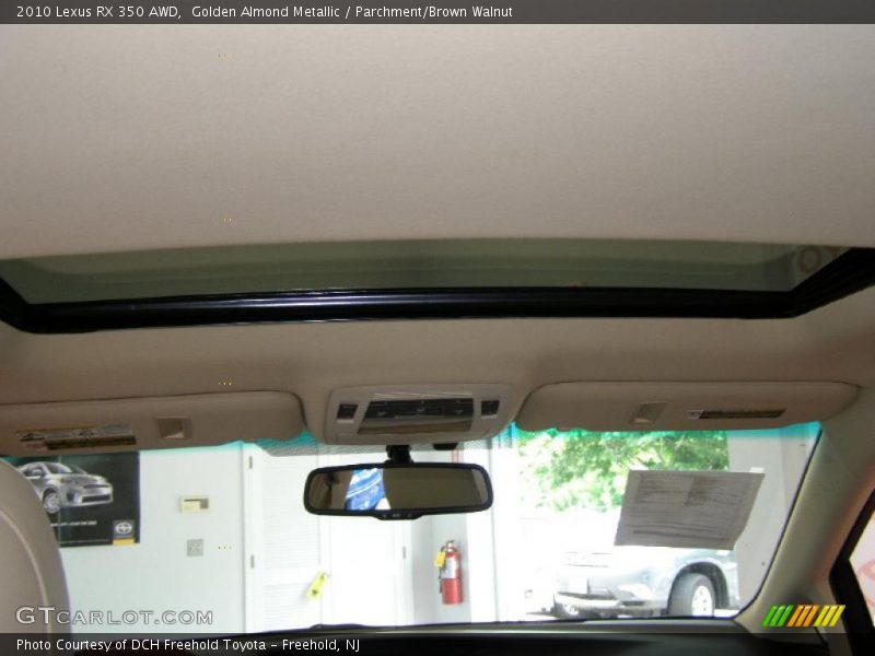 Golden Almond Metallic / Parchment/Brown Walnut 2010 Lexus RX 350 AWD