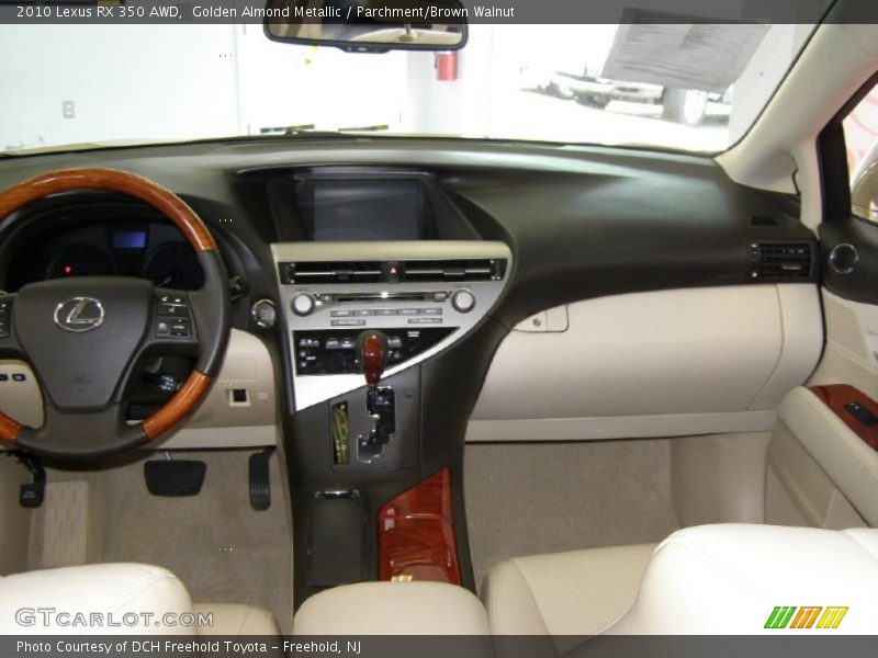 Golden Almond Metallic / Parchment/Brown Walnut 2010 Lexus RX 350 AWD