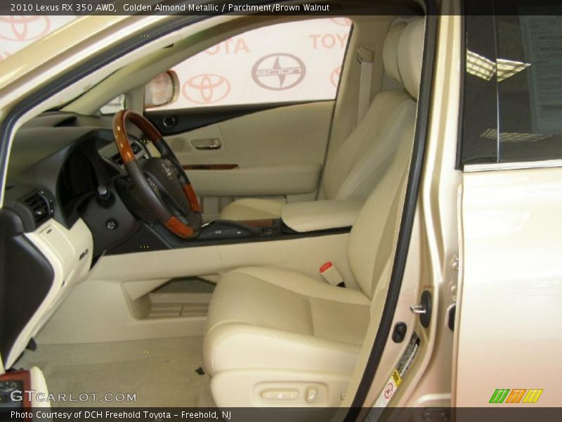 Golden Almond Metallic / Parchment/Brown Walnut 2010 Lexus RX 350 AWD