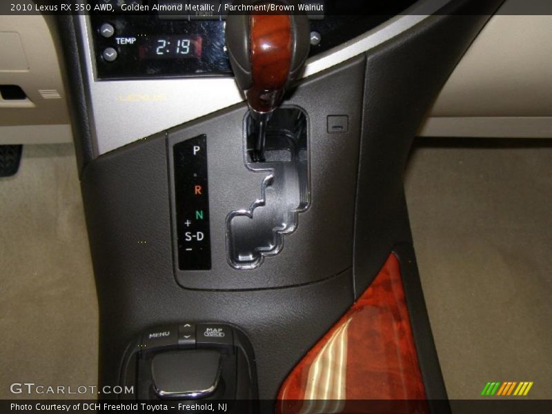 Golden Almond Metallic / Parchment/Brown Walnut 2010 Lexus RX 350 AWD