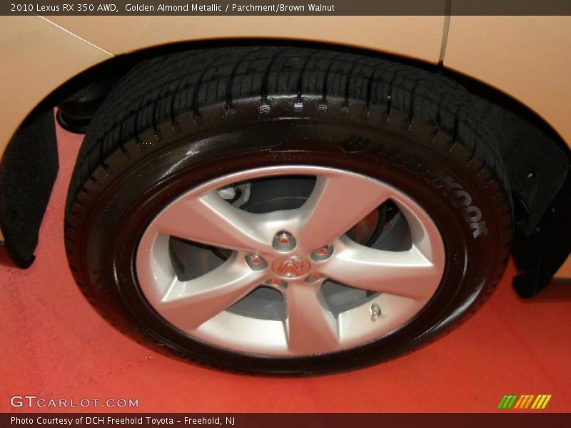 Golden Almond Metallic / Parchment/Brown Walnut 2010 Lexus RX 350 AWD