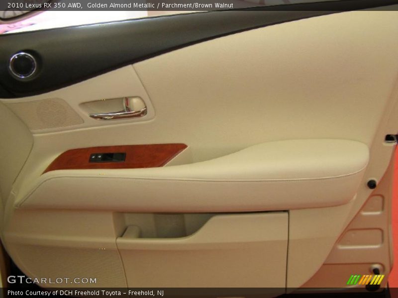 Golden Almond Metallic / Parchment/Brown Walnut 2010 Lexus RX 350 AWD