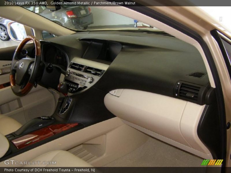 Golden Almond Metallic / Parchment/Brown Walnut 2010 Lexus RX 350 AWD