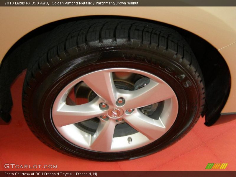 Golden Almond Metallic / Parchment/Brown Walnut 2010 Lexus RX 350 AWD
