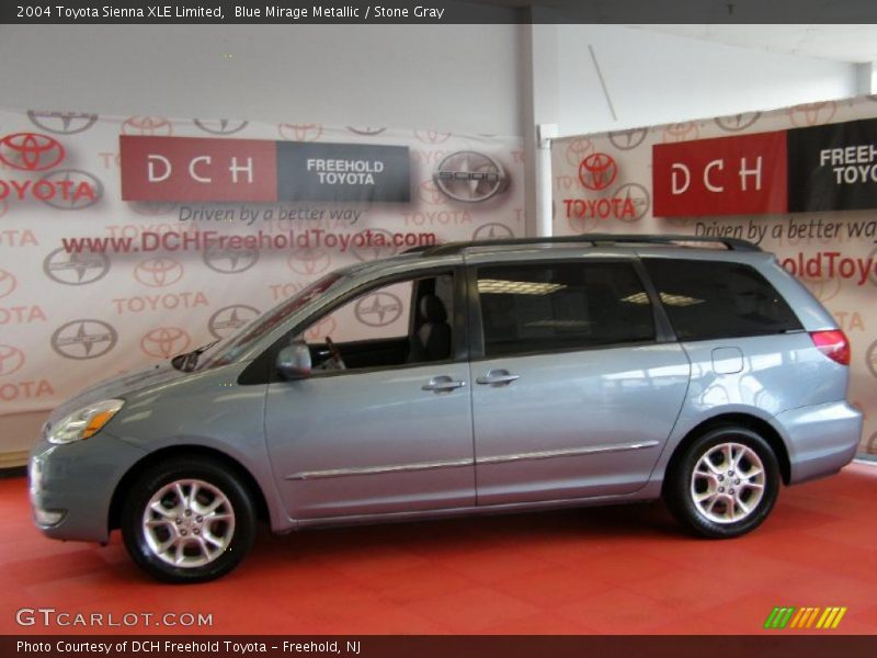 Blue Mirage Metallic / Stone Gray 2004 Toyota Sienna XLE Limited