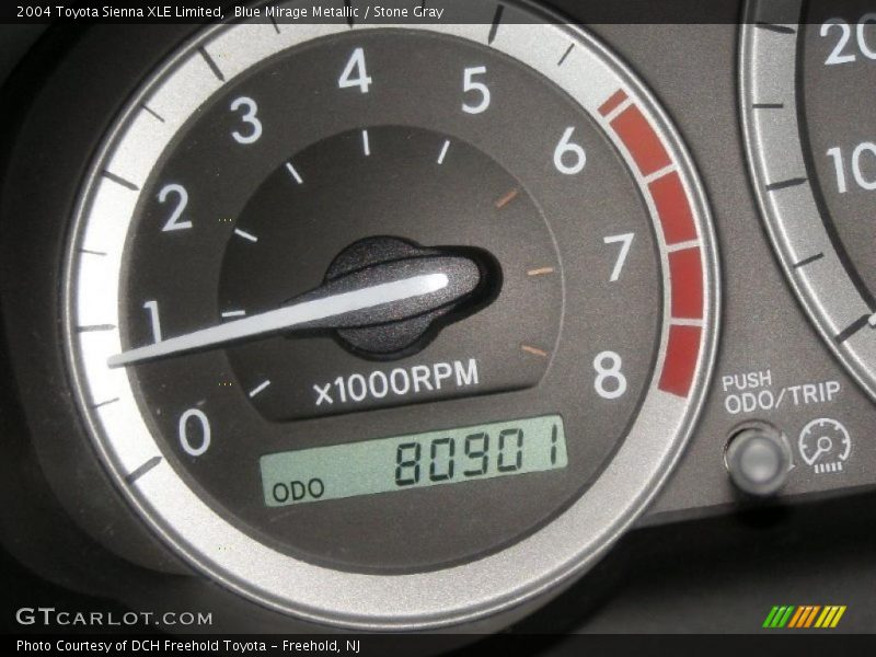 Blue Mirage Metallic / Stone Gray 2004 Toyota Sienna XLE Limited