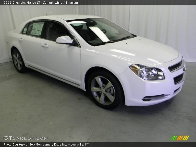 Summit White / Titanium 2011 Chevrolet Malibu LT