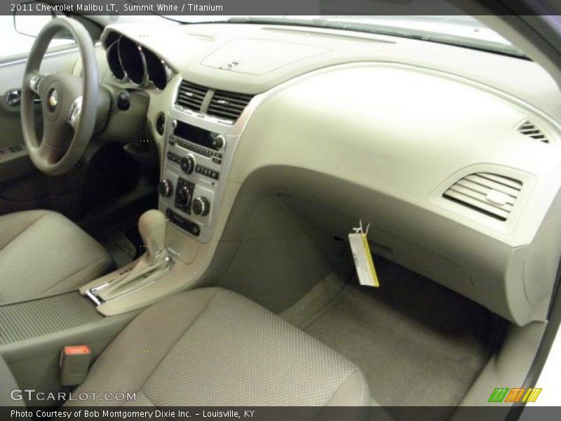 Summit White / Titanium 2011 Chevrolet Malibu LT