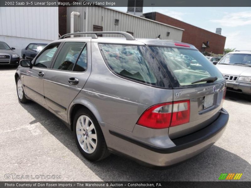 Steel Grey / Sand Beige 2002 Saab 9-5 Linear Sport Wagon