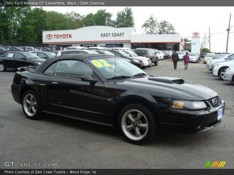 Black / Dark Charcoal 2002 Ford Mustang GT Convertible