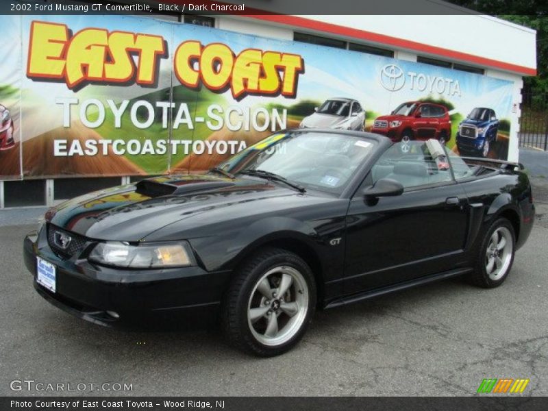 Black / Dark Charcoal 2002 Ford Mustang GT Convertible