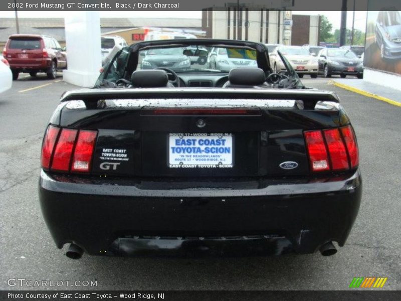 Black / Dark Charcoal 2002 Ford Mustang GT Convertible