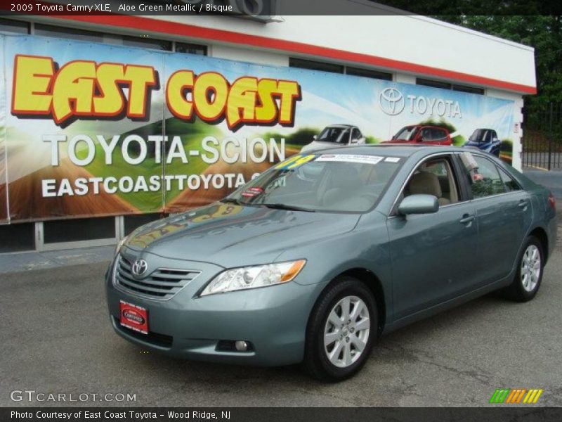 Aloe Green Metallic / Bisque 2009 Toyota Camry XLE